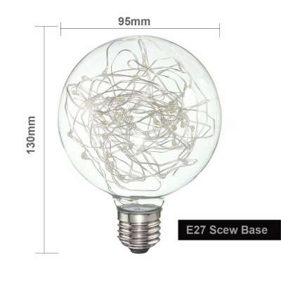 AV85-265V E27 1W G95 fairy lighting decorate garden copper wire led star bulb