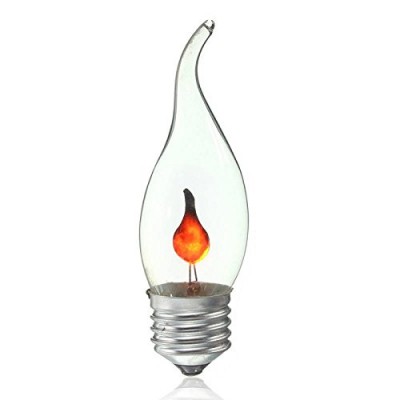 3W For Christmas Halloween E27 B22 Dances with a Flickering Orange Glow C35 flicker flame light bulb