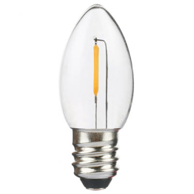 C9 LED Filament Bulb 120V 220V 0.7W Warm White 2700K E17 C9 filament leb bulb