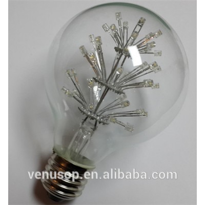 2400K CE&RoHs G25 LED EDISON BULB Star G80 LED Vintage Edison bulb